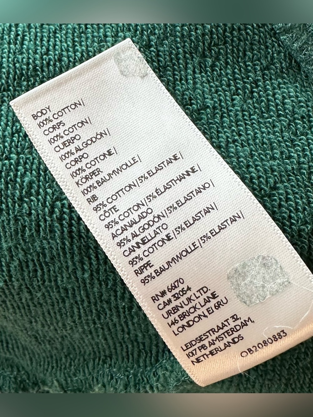 Maeve x Jordan Nickson Happy Hour Sweatshirt Anthropologie Off Shoulder Green - Picture 6 of 6